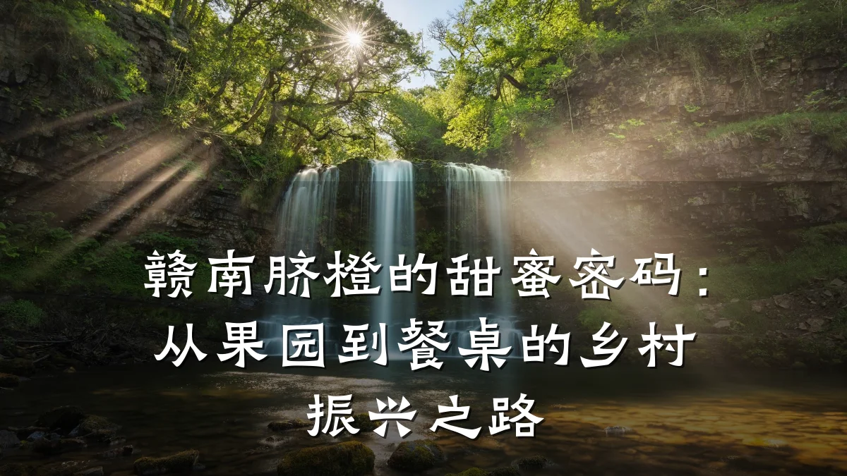 赣南脐橙的甜蜜密码：从果园到餐桌的乡村振兴之路