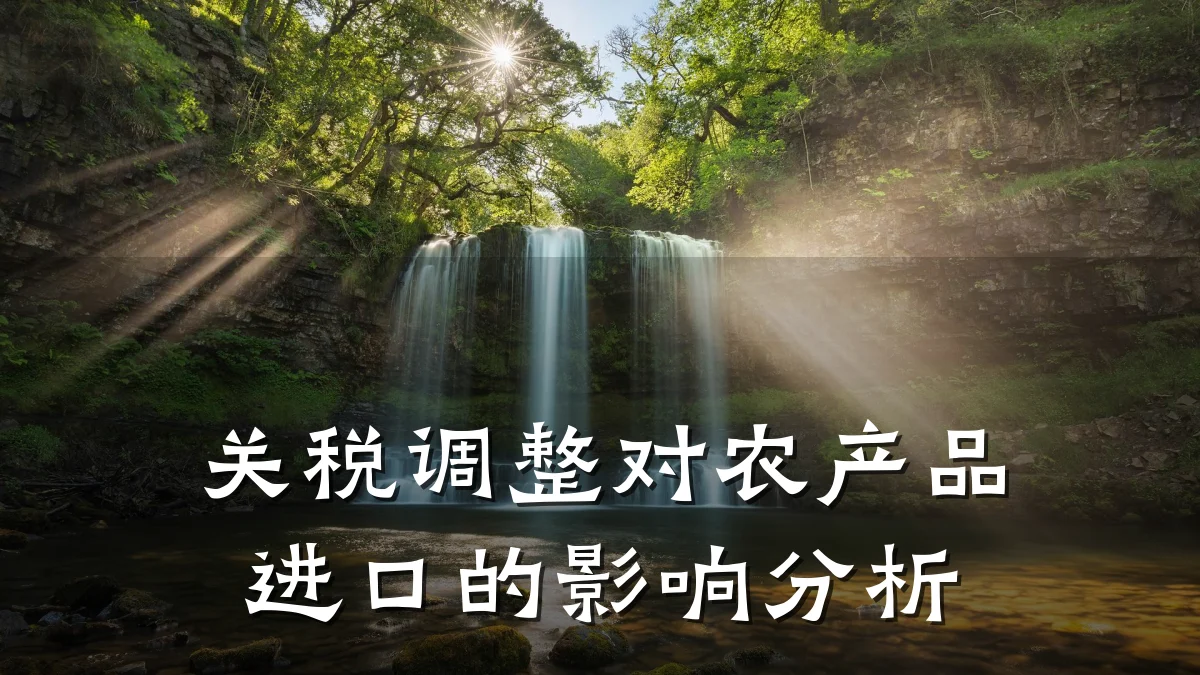 关税调整对农产品进口的影响分析