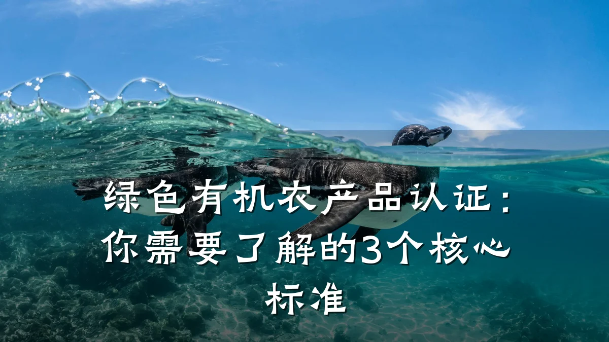 绿色有机农产品认证：你需要了解的3个核心标准