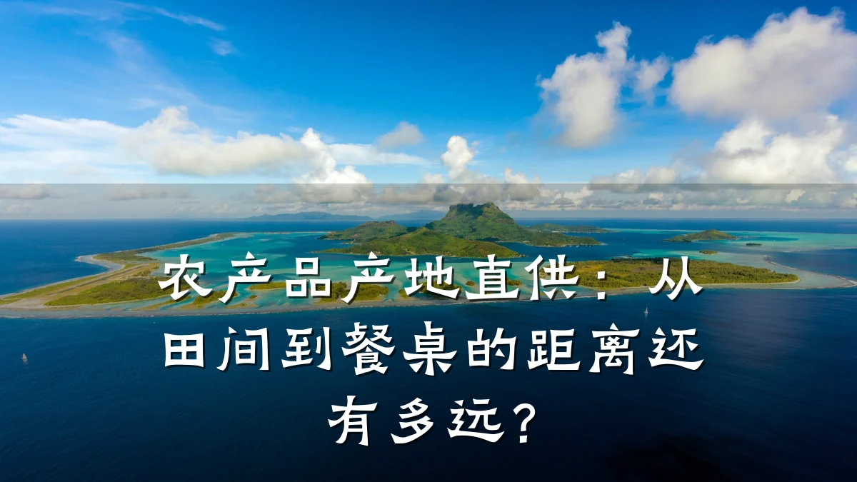 农产品产地直供：从田间到餐桌的距离还有多远？