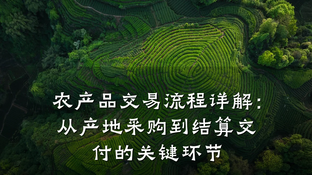 农产品交易流程详解：从产地采购到结算交付的关键环节