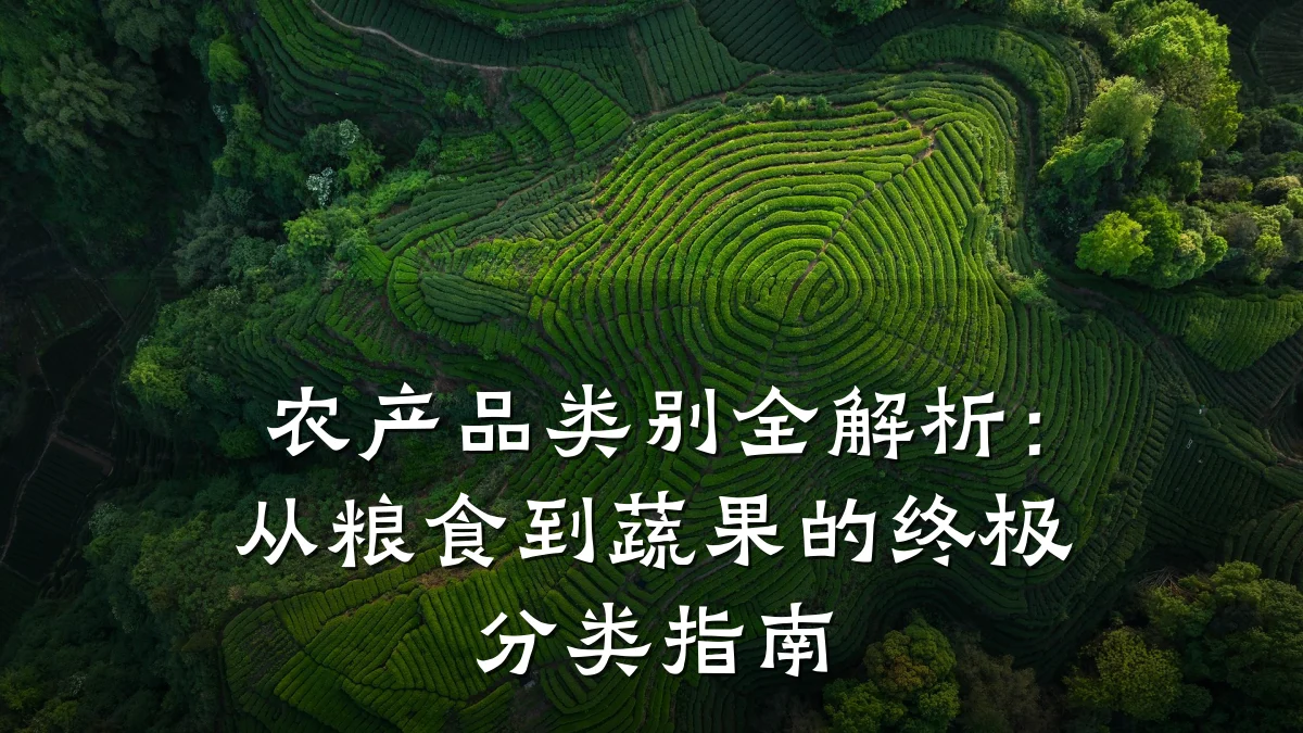 农产品类别全解析：从粮食到蔬果的终极分类指南