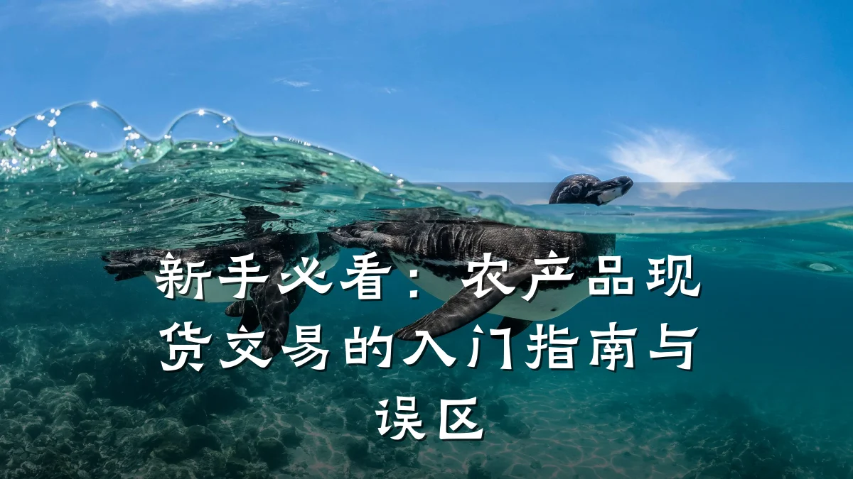 新手必看：农产品现货交易的入门指南与误区