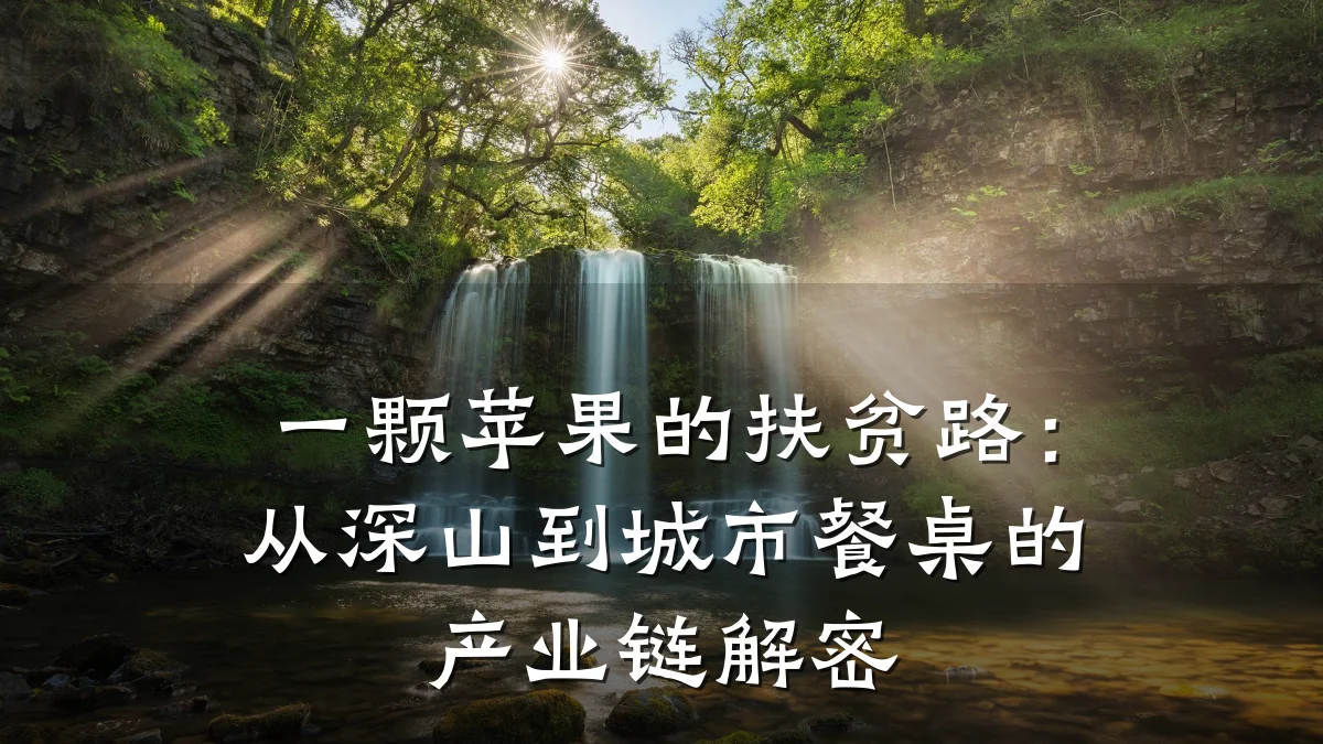 一颗苹果的扶贫路：从深山到城市餐桌的产业链解密