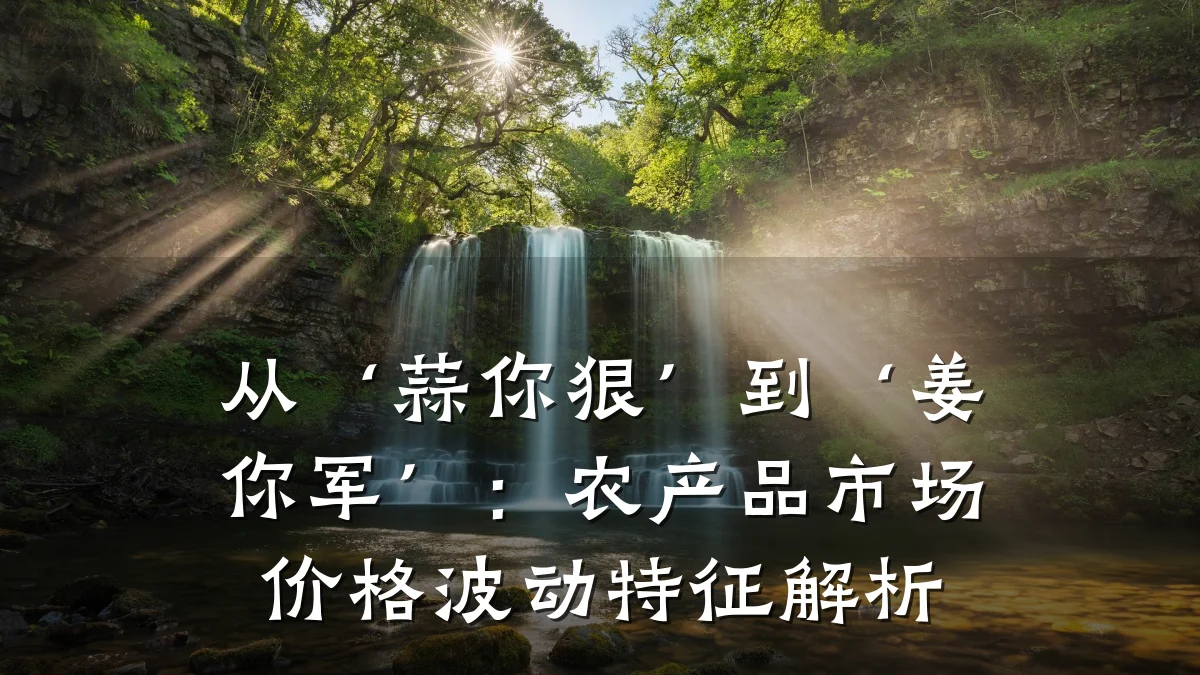 从‘蒜你狠’到‘姜你军’：农产品市场价格波动特征解析