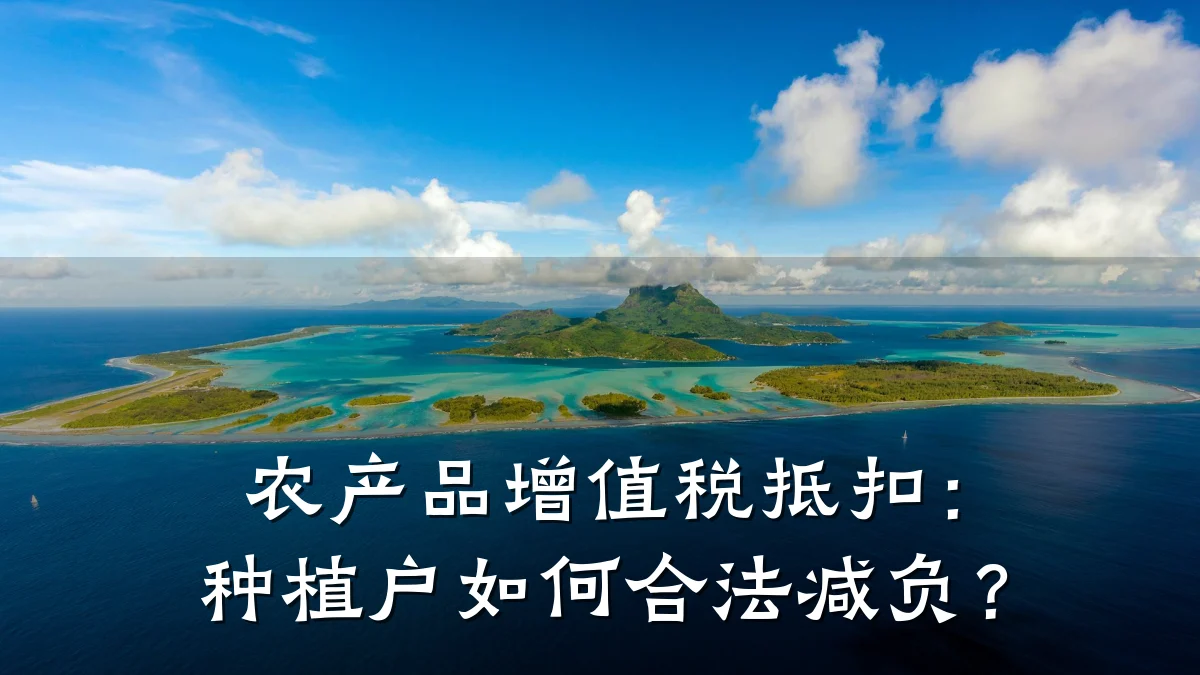 农产品增值税抵扣：种植户如何合法减负？
