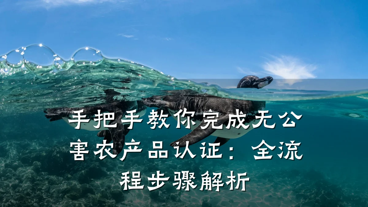 手把手教你完成无公害农产品认证：全流程步骤解析