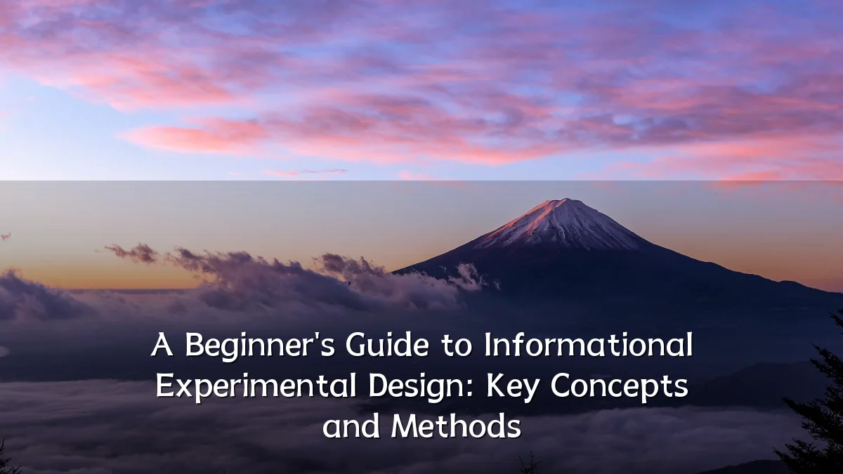 A Beginner's Guide to Informational Experimental Design: Key Concepts and Methods