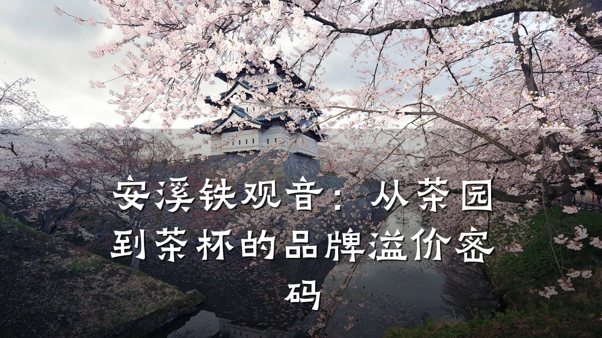 安溪铁观音:从茶园到茶杯的品牌溢价密码