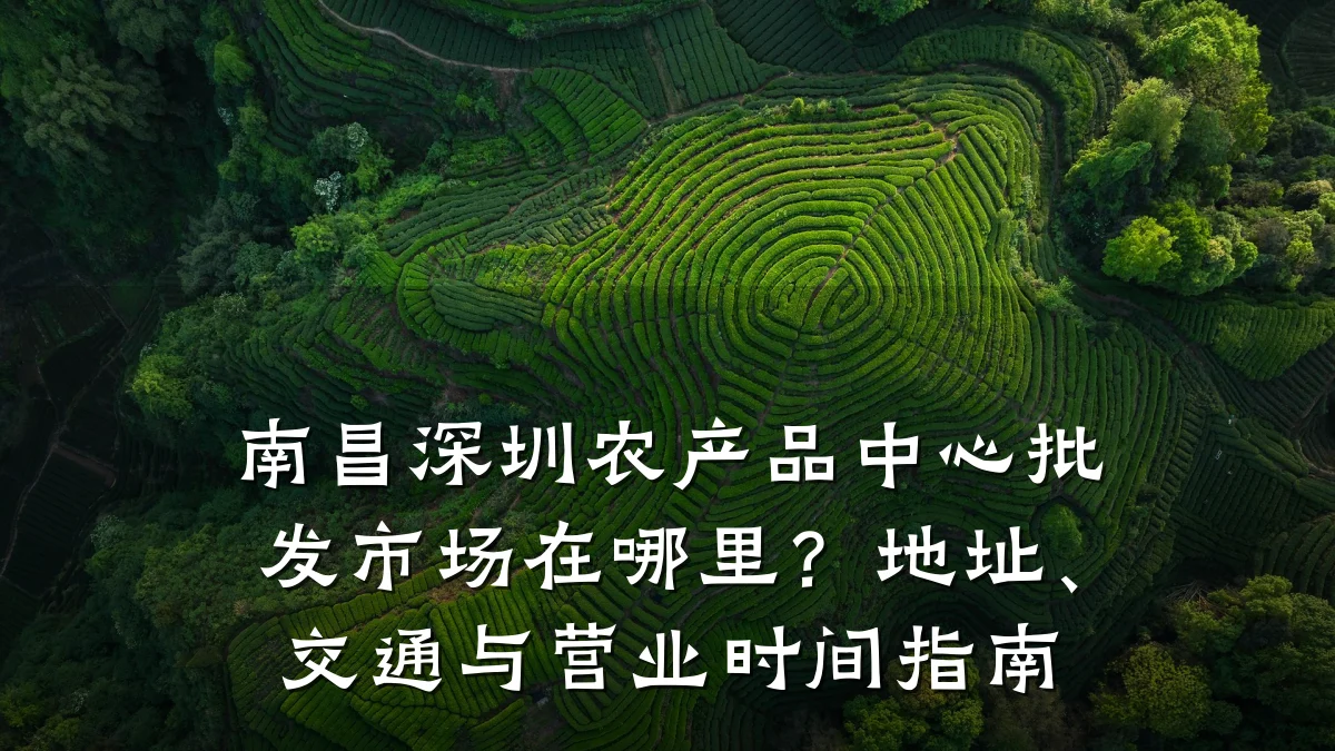 南昌深圳农产品中心批发市场在哪里?地址、交通与营业时间指南
