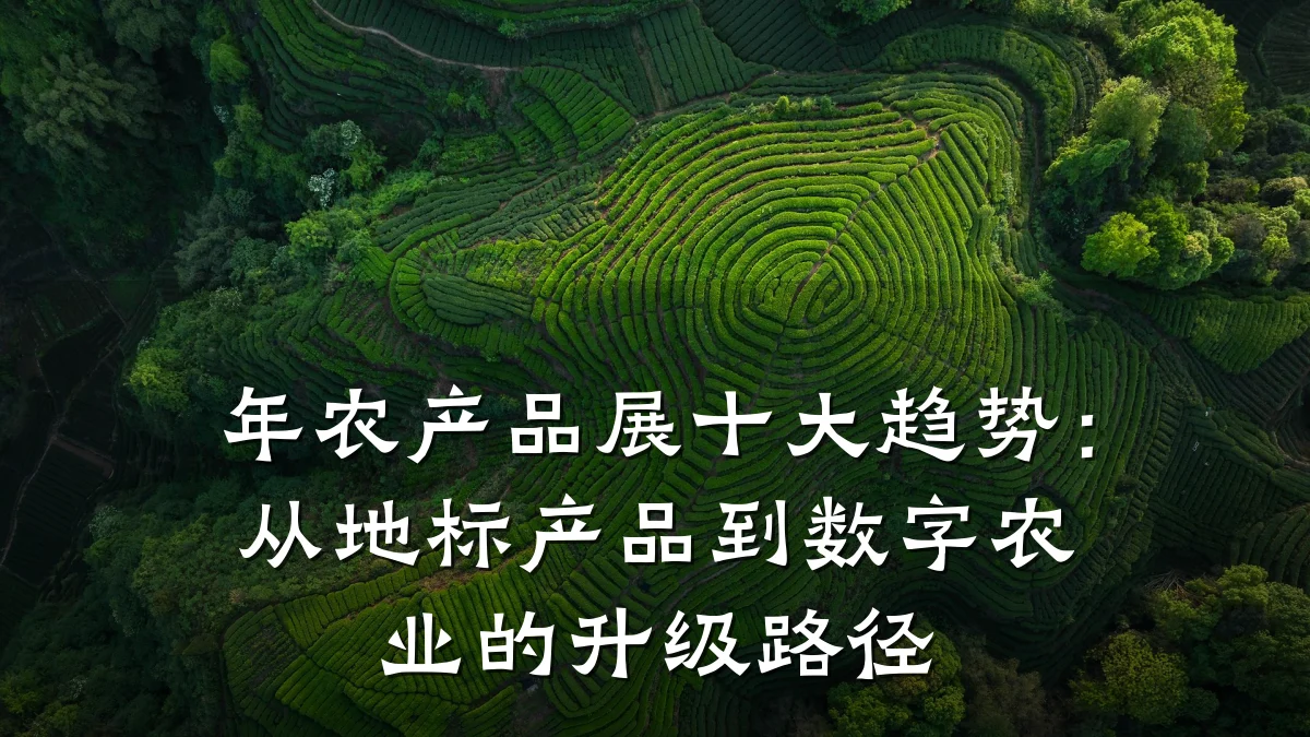 年农产品展十大趋势:从地标产品到数字农业的升级路径