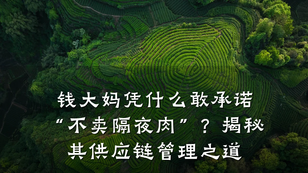 钱大妈凭什么敢承诺“不卖隔夜肉”？揭秘其供应链管理之道