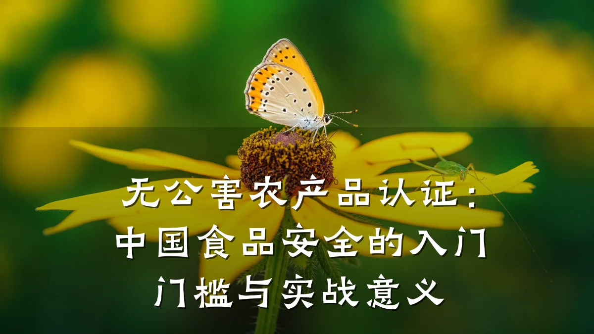 无公害农产品认证:中国食品安全的入门门槛与实战意义
