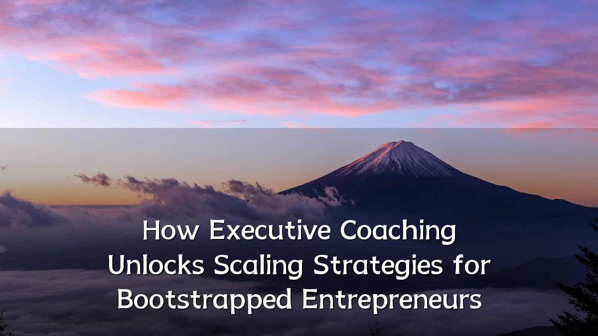 How Executive Coaching Unlocks Scaling Strategies for Bootstrapped Entrepreneurs